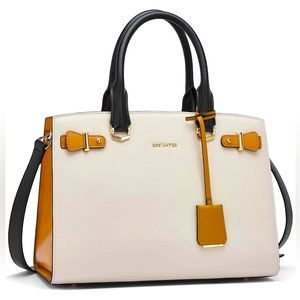 BOSTANTEN Women Leather Purses Tote Satchel Handbags Large Capacity